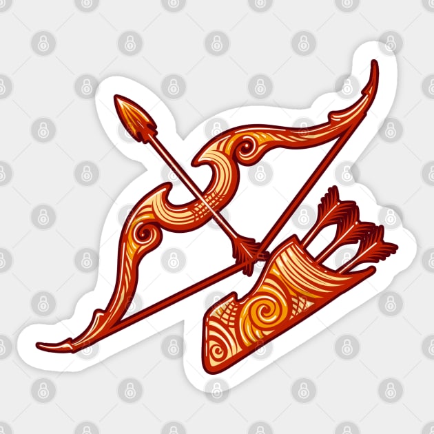 Zodiac Sign of Sagittarius Sticker by devaleta